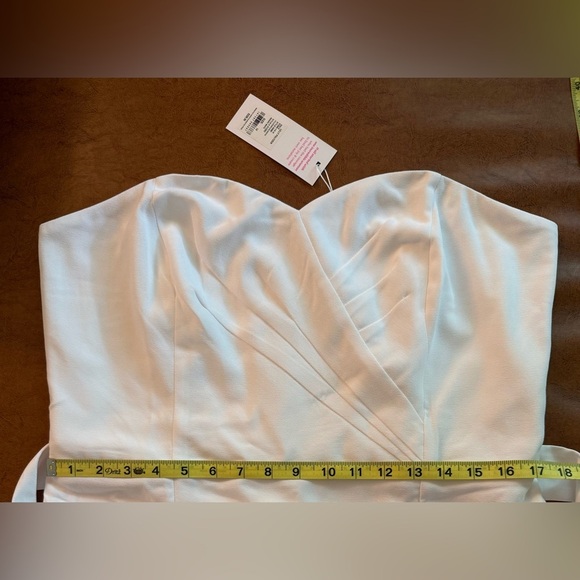 Lilly Pulitzer Kylo Strapless Skirted Romper Resort White Sz 14 NWT $228 - Picture 5 of 5